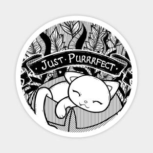 It It Fits Line Art Illustration with Quote Magnet